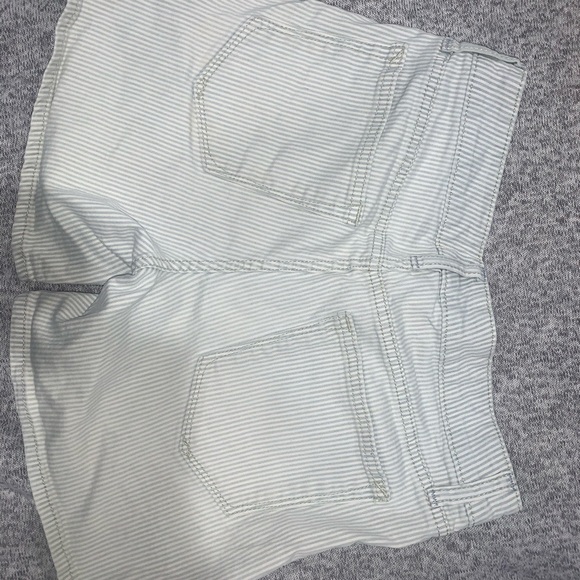 Gap Blue and White Stripped Jean Shorts - Picture 4 of 4